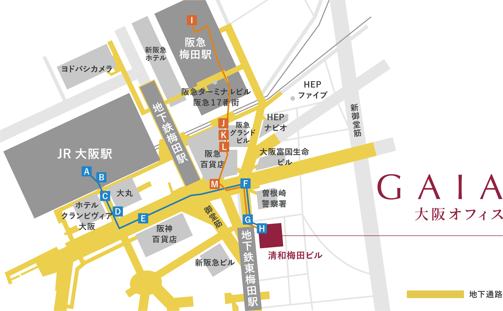 osaka map